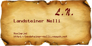 Landsteiner Nelli névjegykártya